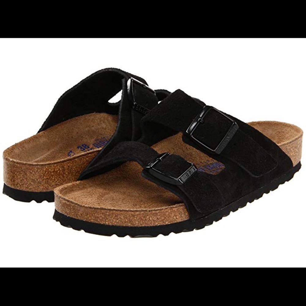 Birkenstock Arizona Suede Soft footbed Sandal